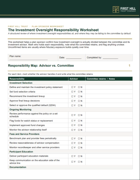 INvest Oversight Post