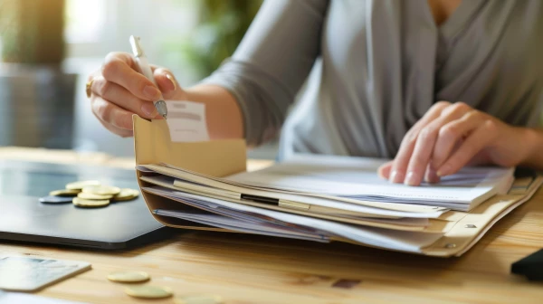 401(k) payroll and account records on a desk during a plan review